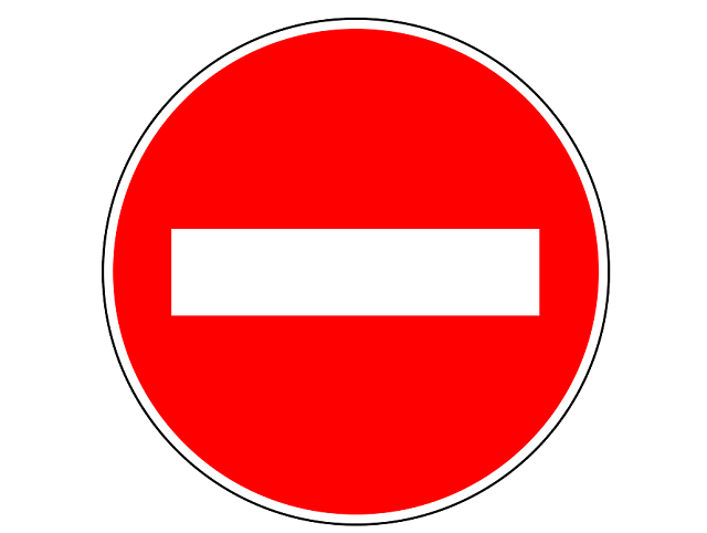 交通規制の標識